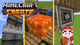 5 Super Easy ESSENTIAL absolute beginner contraptions for your Minecraft Create World [upl. by Ostraw735]