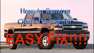 How to Remove Cigarette Lighter from 2005 Chevy Silverado [upl. by Dixil]