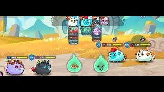 AXIE INFINITY CLASSIC GAMEPLAY  SUMMER AXIE vs SUMMER AXIE  PLAY TO EARN  POISON TEAM HYBRID [upl. by Llehsram]