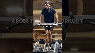 Cross training workout at 210lbs becoming a power ranger [upl. by Antipas]