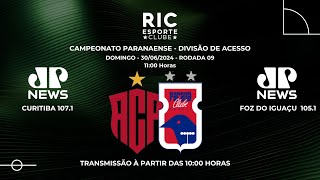 PARANAVAÍ 1 x 1 PARANÁ CLUBE  Campeonato Paranaense 2024  JOVEM PAN NEWS  AOVIVO [upl. by Ettesyl93]