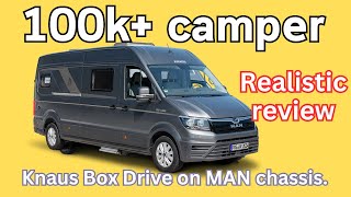 100k campervan Knaus BoxDrive on MAN chassis  a realistic review [upl. by Rafael510]