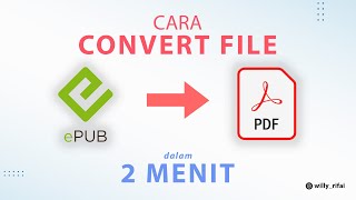 Cara Mudah Convert file EPUB ke PDF [upl. by Nylrehc]