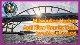 Milwaukee Waterfront By Boat and Bonus Salmon Catches [upl. by Manella]