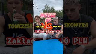 Kalistenik vs freak ❗️kto wygra 1000złDominik Skowyra kalistenika calisthenics muscleup [upl. by Aerdnahs249]