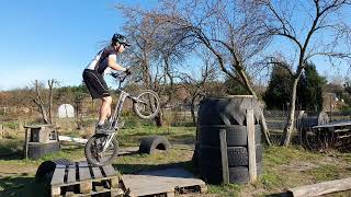 Walery Szulga BIKETRIAL March 2022 [upl. by Marika556]