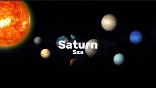 Sza  Saturn clean  lyrics [upl. by Retsam79]