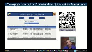 Managing SharePoint documentslibrary with Power Apps and Automate [upl. by Seigel]