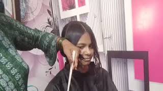 Front hair cutting at parlourside flicks hair cutting full tutorial in Hindi [upl. by Nims926]