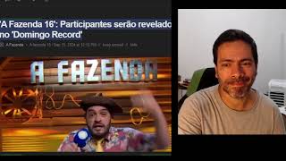 😵 A fazenda 16 promete surpresas participantes revelados no domingo record prontos para agitar o re [upl. by Karen]