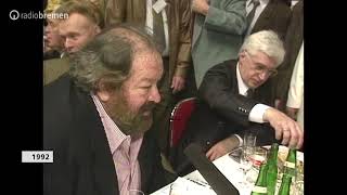 Bud Spencer schießt 1992 das Sechstagerennen in Bremen an [upl. by Theda654]