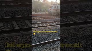 Rail engine connection indianrailways train locomotive track railway shortsvideo struggle [upl. by Eeliram]