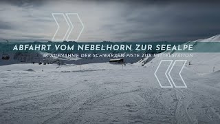 Snowboarding Descent  Abfahrt Oberstdorf vom Nebelhorn zur Seealpe mit dem Snowboard 4K  UHD [upl. by Harat]