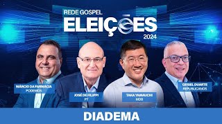 DEBATE PARA PREFEITO DE DIADEMA  REDE GOSPEL ELEIÇÕES 2024 BLOCO 1 E 2 [upl. by Anialam]