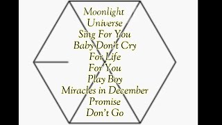 EXO Ballad Songs Playlist with easy lyrics [upl. by Boyse620]