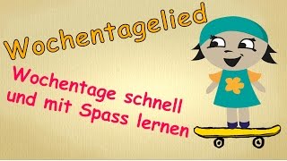 Wochentage lernen für Kleinkinder  Das Wochentagelied  ABC Lieder [upl. by Anceline]