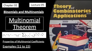 Multinomial Theorem  Properties of Multinomial Theorem  Lecture 05  Examples 11 to 15 [upl. by Eedolem]