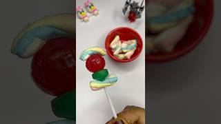 Marshmallow Candy With Center Fruit Lollipop Popsicle shotrs youtubeshort shortsvideoviral [upl. by Norita]