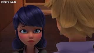 Miraculous Ladybug Ephemeral  Marinette Reveals her identity Umbrella scene 30  English Dub HD [upl. by Mord]