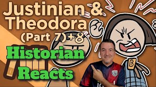 Justinian and Theodora Parts 7 and 8  Extra History Reaction [upl. by Arimat]