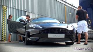 Aston Martin Virage Coupe  Shots at Works Service [upl. by Canon]