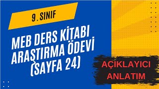 9 Sınıf Matematik  Tema 1  MEB Ders Kitabı Araştırma Ödevi sayfa 24 [upl. by Aidile]