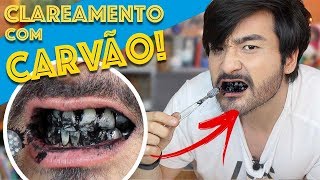 CLAREAMENTO CASEIRO USANDO CARVÃO DENTES REALMENTE MAIS BRANCOS [upl. by Trab]