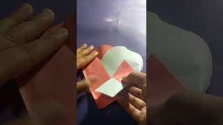 DIY Heart shape paper bag 😱shorts youtubeshorts paperbag diy papercraft art [upl. by Aihpledalihp]