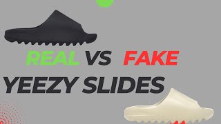 Real VS Fake Yeezy Slides [upl. by Hwu423]