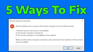 How To Fix All Remote Desktop Connection Not Working Issues in Windows 11 [upl. by Aikim]