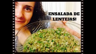 SÚPER FRESCA Ensalada de Lentejas Receta Fácil [upl. by Hoopes]