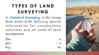 Types Branches Of Land Surveying  ELEMENTARY SURVEYING [upl. by Llerrej560]