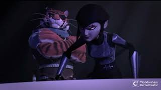 TMNT 2012 Splinter vs Bebop Rocksteady Rahzar Fishface Tigerclaw Karai [upl. by Eemia962]