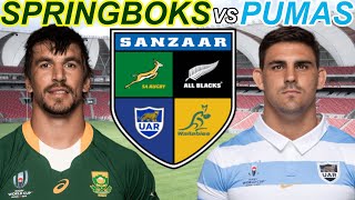 SPRINGBOKS vs ARGENTINA 1st Test Live Commentary Rugby Championship 2021 [upl. by Barthel825]