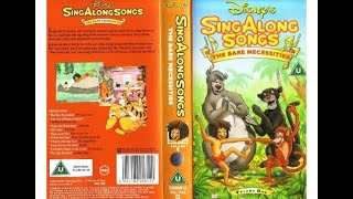 Original VHS Opening and Closing to Disneys Sing Along Songs The Bare Nessetities UK VHS Tape [upl. by Daphna]