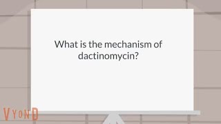 What is the mechanism of dactinomycin [upl. by Bartholomeo]