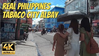 4K HD TABACO CITY WALK TOUR  VIRTUAL WALKING AT TABACO CITY ALBAY PHILIPPINES NB JourneyPH 🇵🇭 [upl. by Ellenhoj]