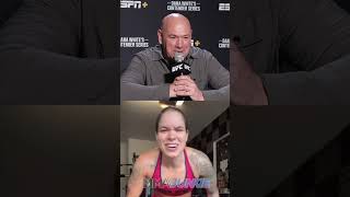 Dana White reacts to Amanda Nunes teasing return after UFC 307 [upl. by Aititel]