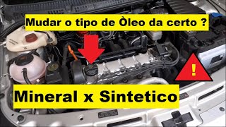 Posso mudar de óleo mineral para semi sintético [upl. by Aryahay]