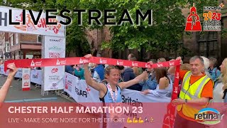 Chester Half Marathon 2023  LIVESTREAM  RACE amp FINISH LINE [upl. by Michaella]