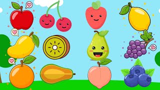 Fruit Colors Song  KiddieZone [upl. by Nylhtac147]