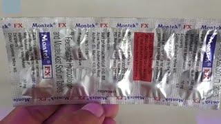 Montek Fx tablet  Fexofenadine and Montelukast tablet Montek fx tablet uses and Side effect Dosage [upl. by Fulviah]