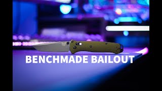 THE TACTICAL MINIMALIST KNIFE  Benchmade Bailout 537GY1 [upl. by Haimes892]