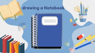 HOW TO DRAW A NOTEBOOK  STEP BY STEP TUTORIAL sparklestorycrafts [upl. by Leanne]