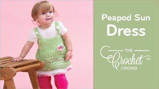 Crochet Baby Sundress Pattern  EASY  The Crochet Crowd [upl. by Thilda280]