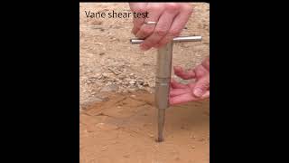 Vane Shear Test education engineeringgeology engineering soilmechanics experiment agriculture [upl. by Aztiram]