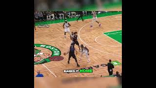 Boston Celtics Jalen Browns Defense vs Luka D Doncic nba basketball youtubeshorts [upl. by Graehme205]