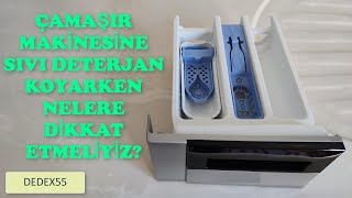 Çamaşır Makinesine Sıvı Deterjan Nasıl Konulur [upl. by Deonne]