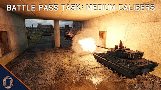 War Thunder  Battle Pass Task quotMedium Calibersquot [upl. by Easlehc]