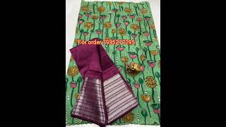 Pure Mangalagiri Handloom Pattu Sarees [upl. by Idona]